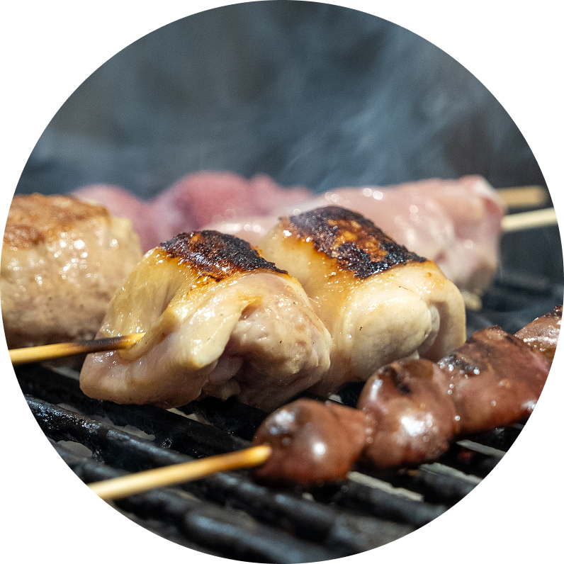 皮目を香ばしく焼き上げた鶏肉